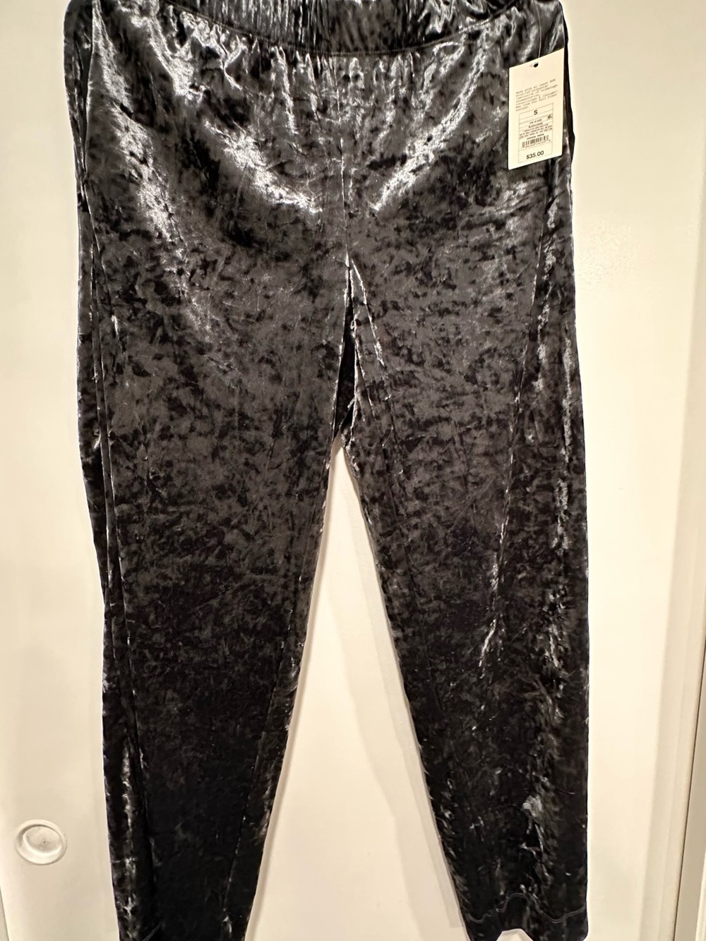 Target Black Crushed Velvet Leggings